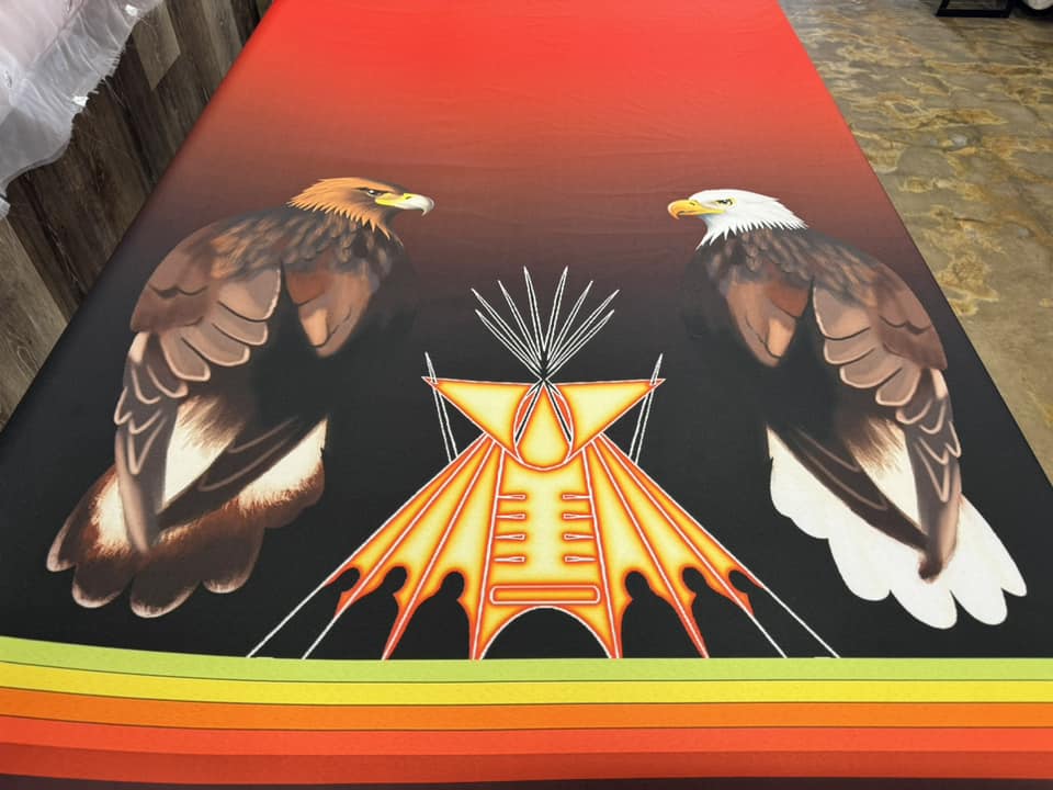 NAC Eagles design Fabric by Paula TopSky Houtz