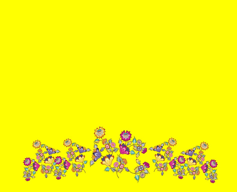Chintz Floral 2 yard panel design