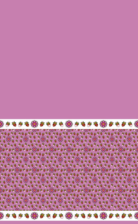 Strawberry Design Fabric by Paula TopSky Houtz