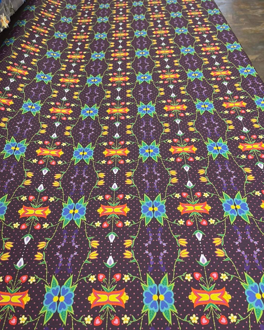 Geometric All over design Fabric by Paula TopSky Houtz