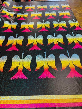 SHATTERED GLASS HOLOGRAPHIC FABRIC
