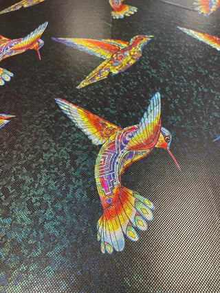 SHATTERED GLASS HOLOGRAPHIC FABRIC