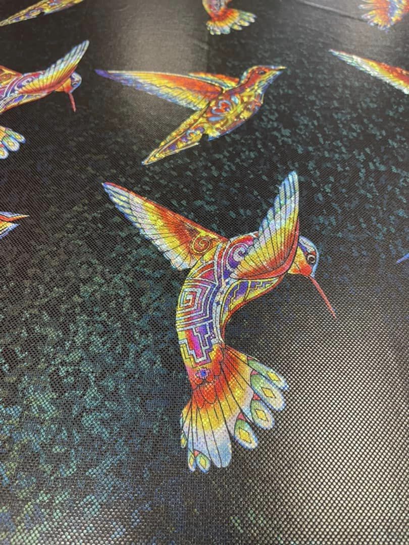 SHATTERED GLASS HOLOGRAPHIC FABRIC