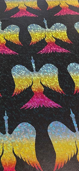 SHATTERED GLASS HOLOGRAPHIC FABRIC