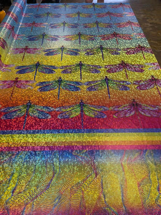 SHATTERED GLASS HOLOGRAPHIC FABRIC