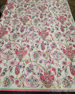 SATIN JACQUARD Floral Designs