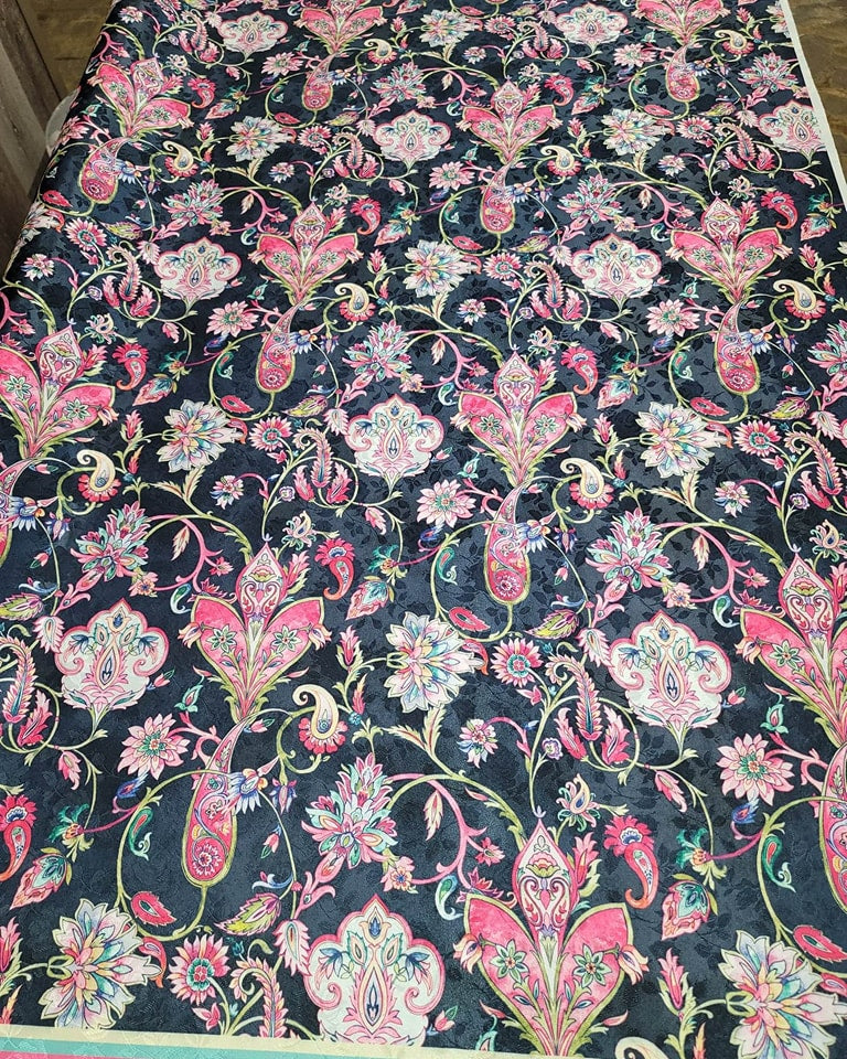 SATIN JACQUARD Floral Designs