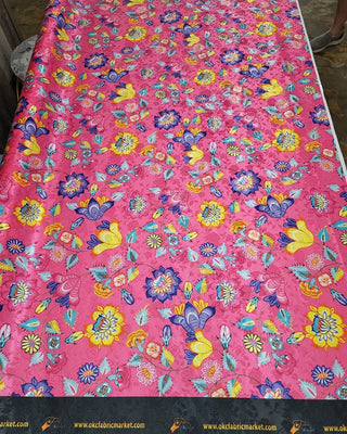 SATIN JACQUARD Floral Designs