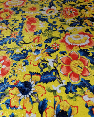Glitter Stretch Velvet Fabric