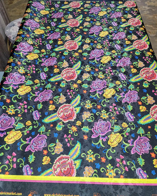 SATIN JACQUARD Floral Designs