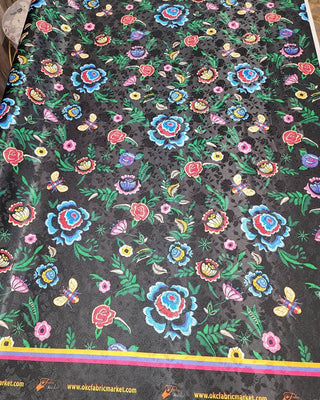 SATIN JACQUARD Floral Designs