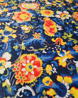 Glitter Stretch Velvet Fabric