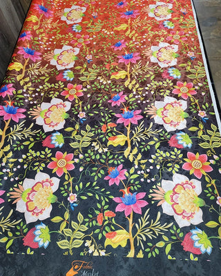 SATIN JACQUARD Floral Designs