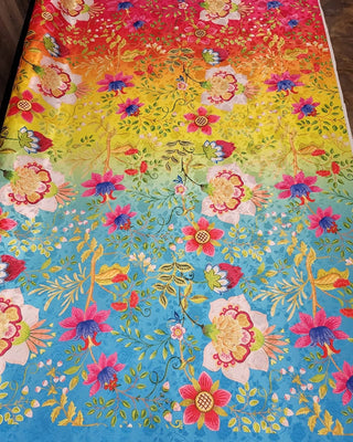 SATIN JACQUARD Floral Designs