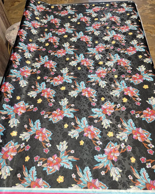 SATIN JACQUARD Floral Designs