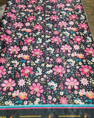 SATIN JACQUARD Floral Designs