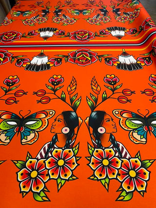 Good Mother Earth Woman Fabric by Paula TopSky Houtz