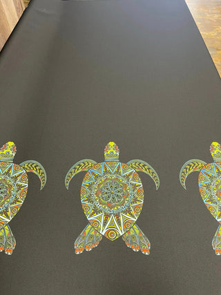 3 Band Turtle Border on Yellow