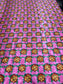 SATIN JACQUARD with  Rose All Over Design Fabric by Paula TopSky Houtz