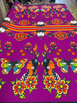Good Mother Earth Woman Fabric by Paula TopSky Houtz