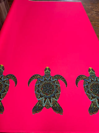 3 Band Turtle Border on Yellow