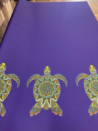 3 Band Turtle Border on Yellow