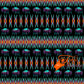 Buffalos with Geometric Bead Work design Fabric by Paula TopSky Houtz