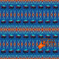 Buffalos with Geometric Bead Work design Fabric by Paula TopSky Houtz