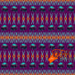 Buffalos with Geometric Bead Work design Fabric by Paula TopSky Houtz
