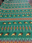 Geometric bead work with Elk design Fabric by Paula TopSky Houtz