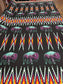 Buffalos with Geometric Bead Work design Fabric by Paula TopSky Houtz