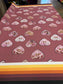 Hand Drawn Polished Concho Heart Shells design Fabric by Paula TopSky Houtz