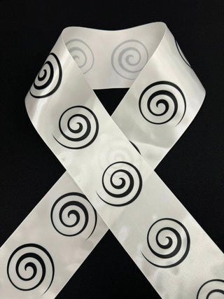 Quapaw Swirl 3" satin Ribbon