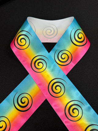 Quapaw Swirl 3" satin Ribbon