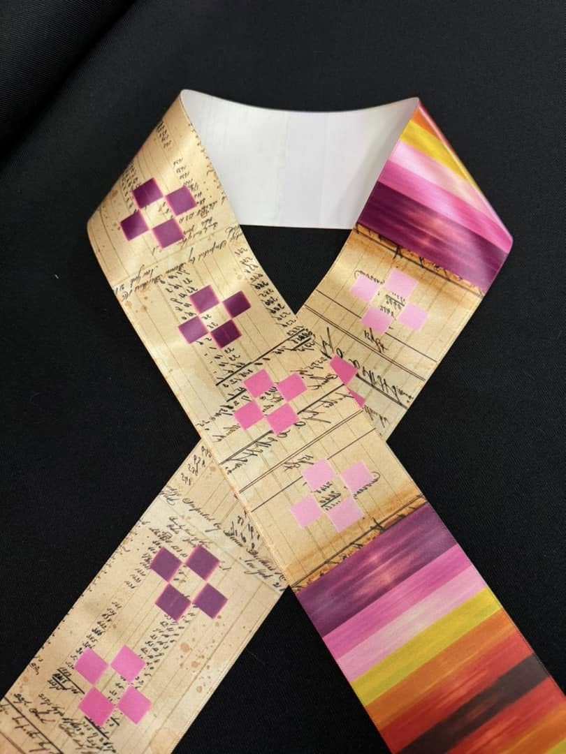 Quillwork 3" satin Ribbon