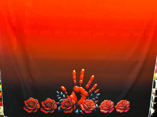 MMIW Hand with Roses 2 yard panel
