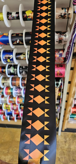 Geometric 3" satin ribbon