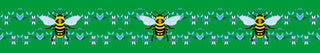Bee design 3" Satin Ribbon in collaboration with Paula TopSky Houtz