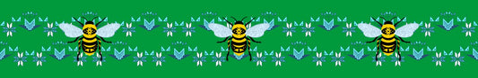 Bee design 3" Satin Ribbon in collaboration with Paula TopSky Houtz