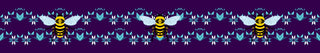 Bee design 3" Satin Ribbon in collaboration with Paula TopSky Houtz