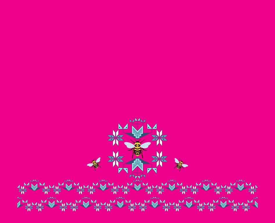Bee design in collaboration with Paula TopSky Houtz