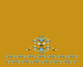 Bee design in collaboration with Paula TopSky Houtz