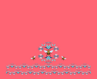 Bee design in collaboration with Paula TopSky Houtz