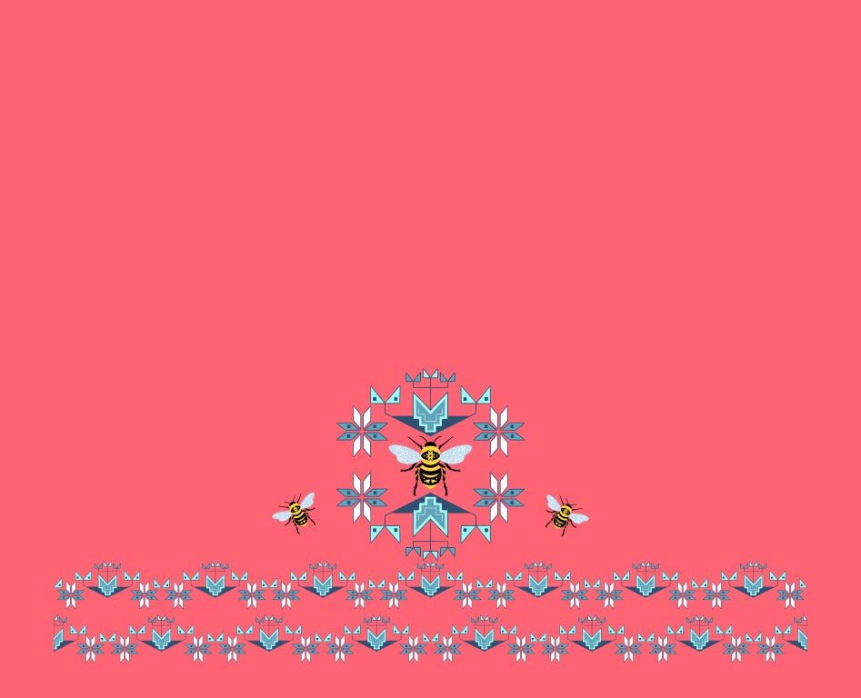 Bee design in collaboration with Paula TopSky Houtz