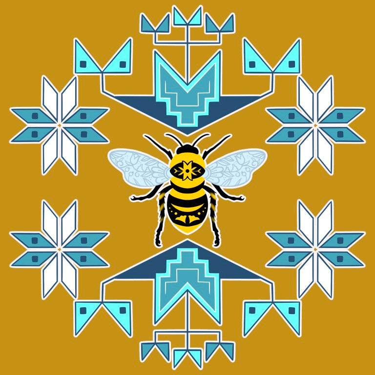 Bee design in collaboration with Paula TopSky Houtz