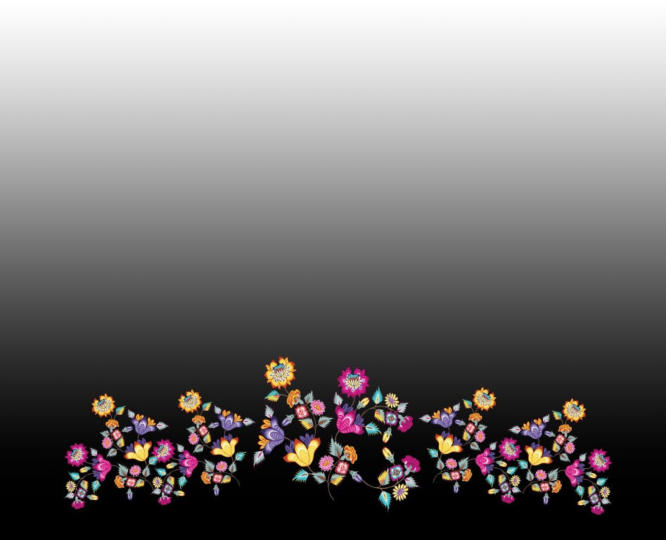 Chintz Floral 2 yard panel design