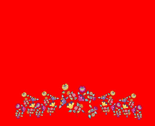 Chintz Floral 2 yard panel design