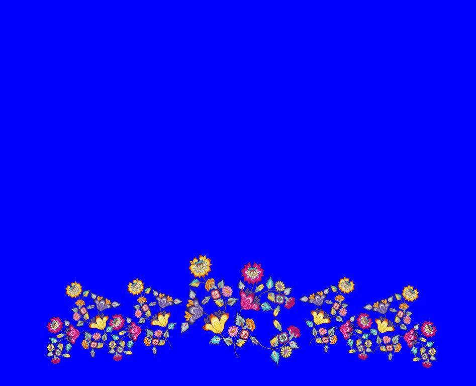 Chintz Floral 2 yard panel design
