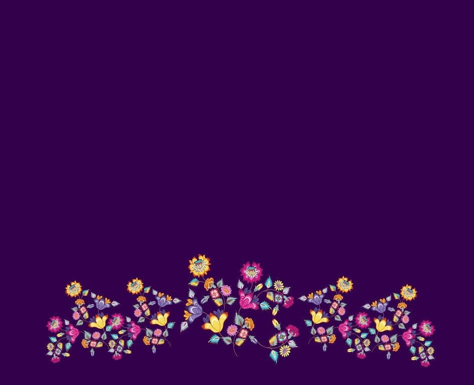 Chintz Floral 2 yard panel design