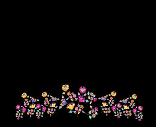 Chintz Floral 2 yard panel design